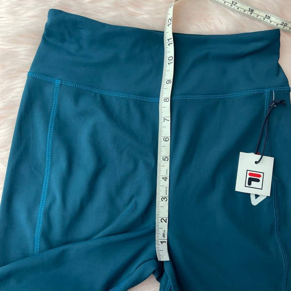 NWT - FILA Women's Hikari High Rise Leggings in Turquoise - Size Small - Picture 11 of 16